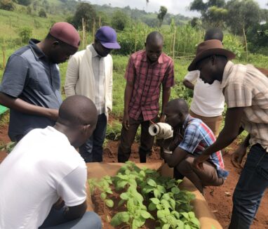 Atelier de formation agronomique sur le terrain